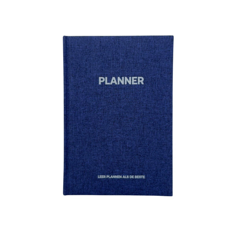 Grip Schoolagenda dagplanner middelbare school – blauw en beige hardcover